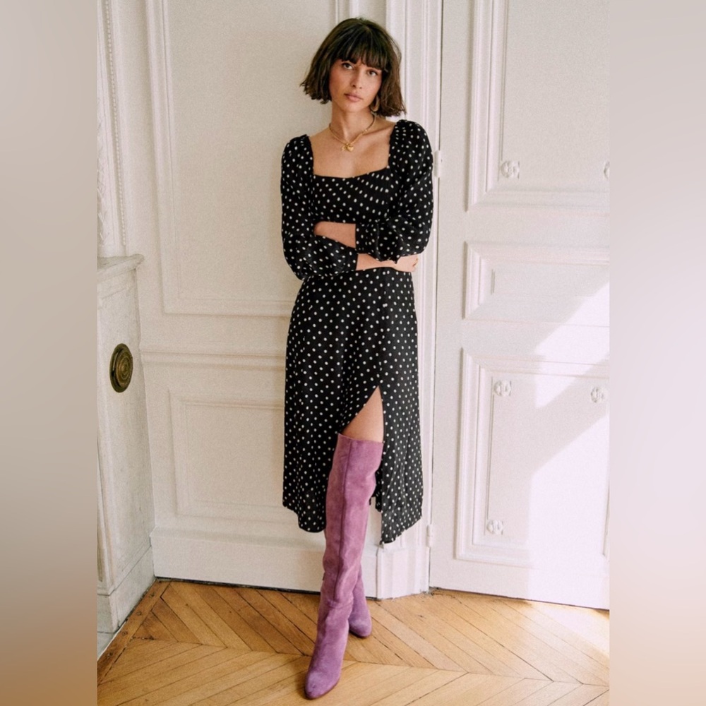 Sezane Shella Dress Polka Dots - Size 34